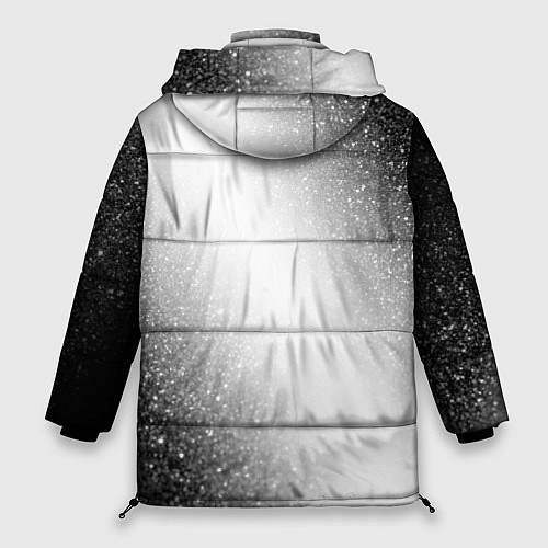 Женская зимняя куртка Cyberpunk 2077 glitch на светлом фоне: по-вертикал / 3D-Черный – фото 2