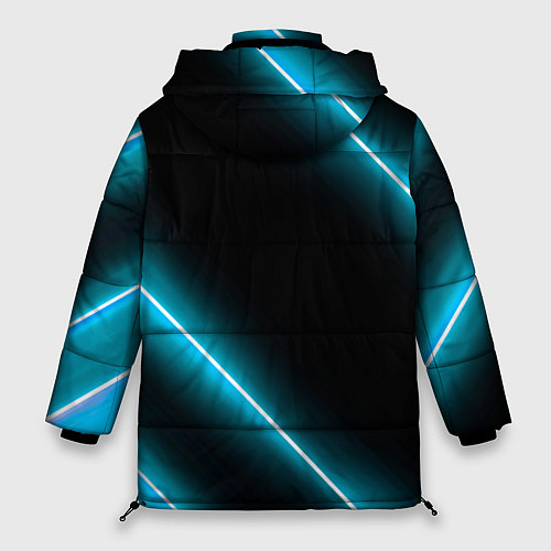 Женская зимняя куртка Lexus неоновые лампы / 3D-Черный – фото 2