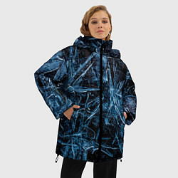 Куртка зимняя женская Ледяная планета, цвет: 3D-светло-серый — фото 2