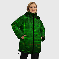 Куртка зимняя женская Нейросеть - текстура, цвет: 3D-красный — фото 2