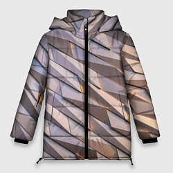 Куртка зимняя женская Металлическая брoня, цвет: 3D-черный