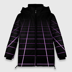 Женская зимняя куртка Неоновая сетка - оптическая иллюзия