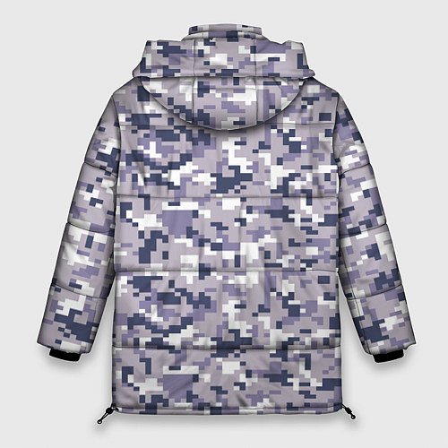 Женская зимняя куртка Камуфляж ACUpat серый пиксель / 3D-Черный – фото 2