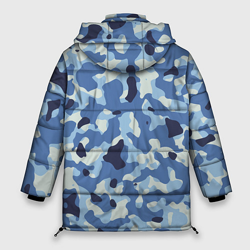 Женская зимняя куртка Камуфляж ВМФ цифра крупный / 3D-Черный – фото 2
