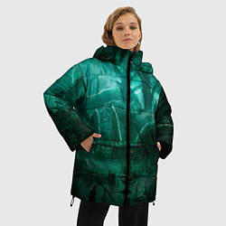Куртка зимняя женская Причал у болота, цвет: 3D-светло-серый — фото 2