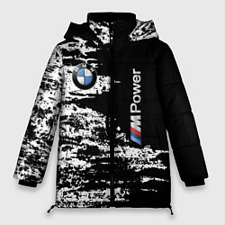 Куртка зимняя женская BMW M Power - pattern, цвет: 3D-черный