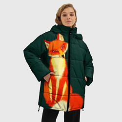 Куртка зимняя женская Лиса, цвет: 3D-красный — фото 2