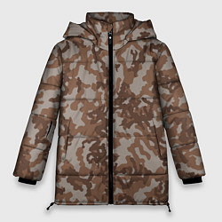 Женская зимняя куртка Камуфляж ВСР-84 песчаный
