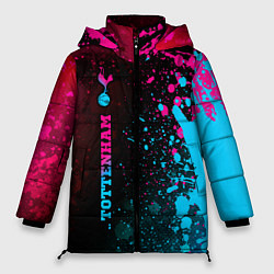 Куртка зимняя женская Tottenham - neon gradient: по-вертикали, цвет: 3D-черный