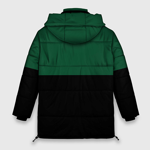 Женская зимняя куртка Серьёзный Зелёный / 3D-Черный – фото 2