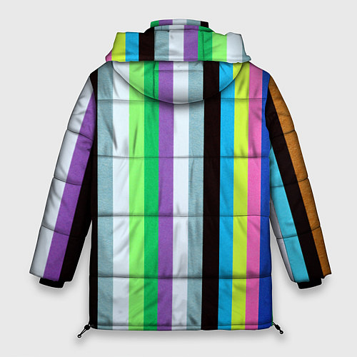 Женская зимняя куртка Множество цветов / 3D-Черный – фото 2