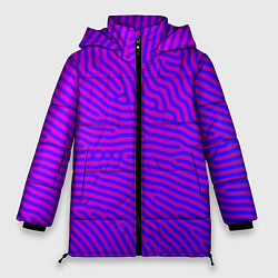 Женская зимняя куртка Фиолетовые линии
