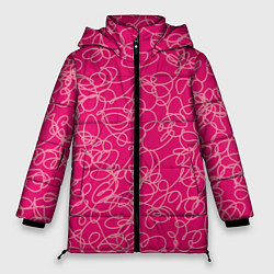 Куртка зимняя женская Особо розовый Девчачий, цвет: 3D-светло-серый