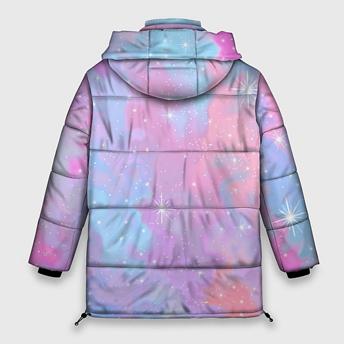 Женская зимняя куртка Pink starry sky / 3D-Черный – фото 2