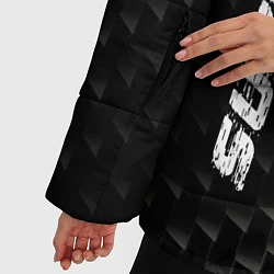 Куртка зимняя женская Suzuki карбоновый фон, цвет: 3D-черный — фото 2