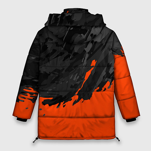 Женская зимняя куртка Black & Orange / 3D-Красный – фото 2