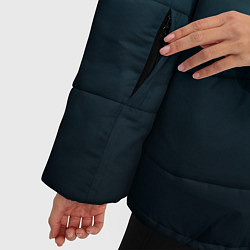 Куртка зимняя женская Темные тучи - иллюстрация, цвет: 3D-черный — фото 2