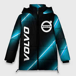 Куртка зимняя женская Volvo неоновые лампы, цвет: 3D-черный