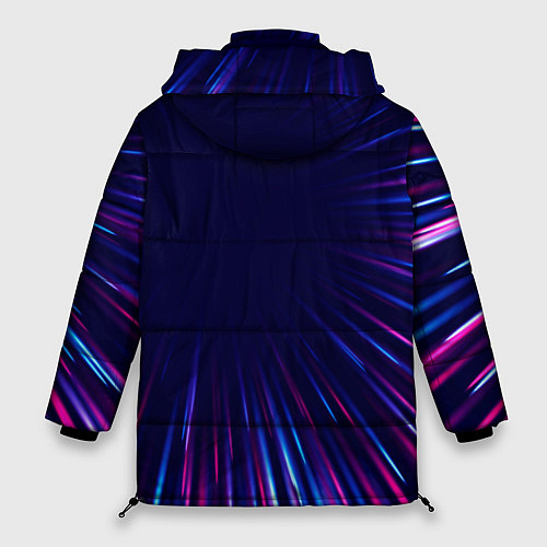 Женская зимняя куртка Exeed neon speed lines / 3D-Черный – фото 2