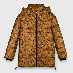 Куртка зимняя женская Пробковое дерево - текстура, цвет: 3D-черный
