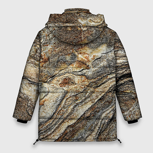 Женская зимняя куртка Камень stone / 3D-Черный – фото 2