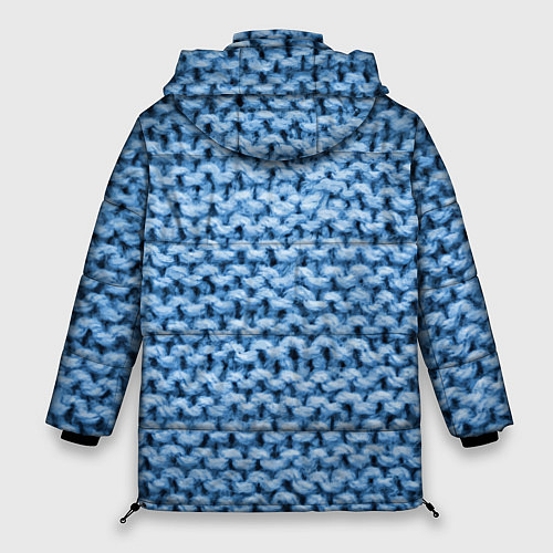 Женская зимняя куртка Грубая шерстяная вязка - мода / 3D-Черный – фото 2
