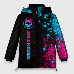 Куртка зимняя женская Brighton - neon gradient: по-вертикали, цвет: 3D-черный