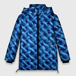 Куртка зимняя женская Грубая вязка - Fashion 2099, цвет: 3D-черный