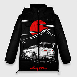 Куртка зимняя женская Тойота супра - JDM Style, цвет: 3D-черный