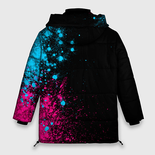 Женская зимняя куртка FAW - neon gradient: по-вертикали / 3D-Черный – фото 2