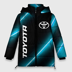 Куртка зимняя женская Toyota неоновые лампы, цвет: 3D-светло-серый