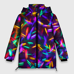 Куртка зимняя женская Цветомузыка, цвет: 3D-светло-серый