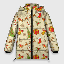 Куртка зимняя женская С Новым 2023 Годом, цвет: 3D-светло-серый