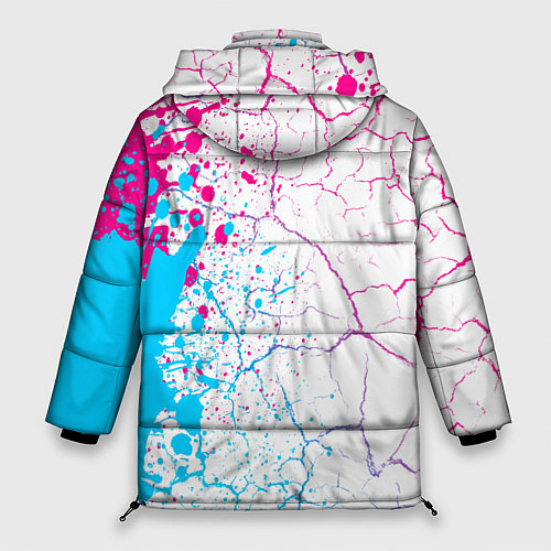 Женская зимняя куртка Placebo neon gradient style: по-вертикали / 3D-Черный – фото 2