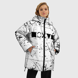 Куртка зимняя женская Безразличие, цвет: 3D-светло-серый — фото 2