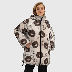 Куртка зимняя женская Мишка косолапый, цвет: 3D-светло-серый — фото 2