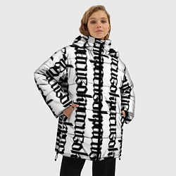 Куртка зимняя женская Готика, цвет: 3D-черный — фото 2