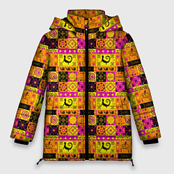 Женская зимняя куртка Colored patterned ornament