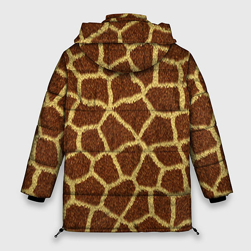 Женская зимняя куртка Текстура жирафа / 3D-Светло-серый – фото 2