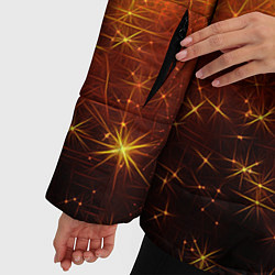 Куртка зимняя женская Золотистае звёзды, цвет: 3D-черный — фото 2