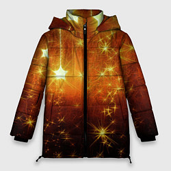 Женская зимняя куртка Золотистае звёзды