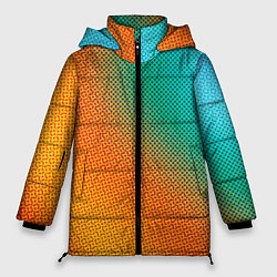 Женская зимняя куртка Полутоновый градиент - текстура