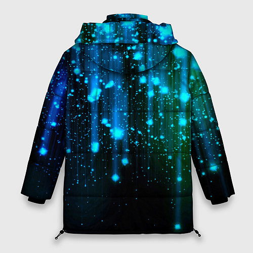 Женская зимняя куртка Space - starfall / 3D-Черный – фото 2