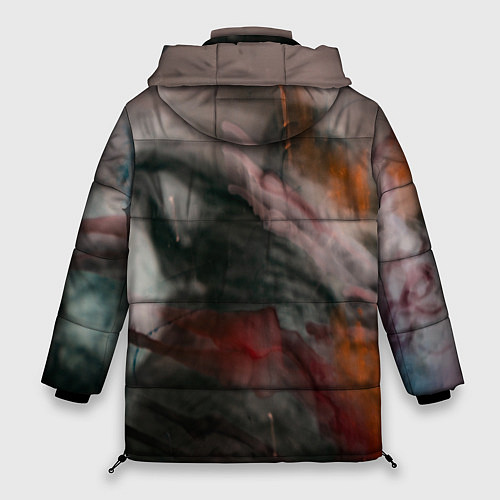 Женская зимняя куртка Темнота, тени и краски / 3D-Черный – фото 2