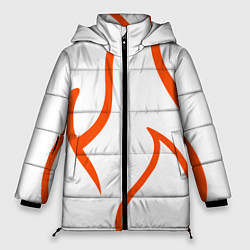 Женская зимняя куртка Огненные красные полосы