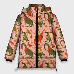Женская зимняя куртка Dinosaurs with gifts