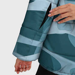 Куртка зимняя женская Снежные лабиринты, цвет: 3D-светло-серый — фото 2