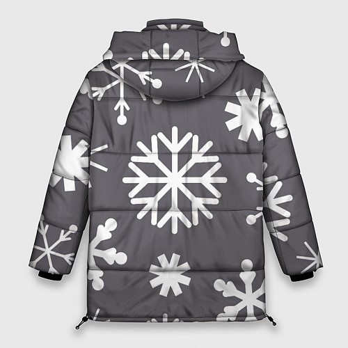 Женская зимняя куртка Snow in grey / 3D-Черный – фото 2