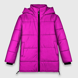 Куртка зимняя женская Розовый фуксиевый текстурированный, цвет: 3D-черный