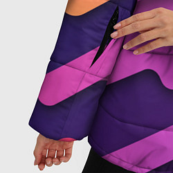 Куртка зимняя женская Объемная абстракция, цвет: 3D-черный — фото 2